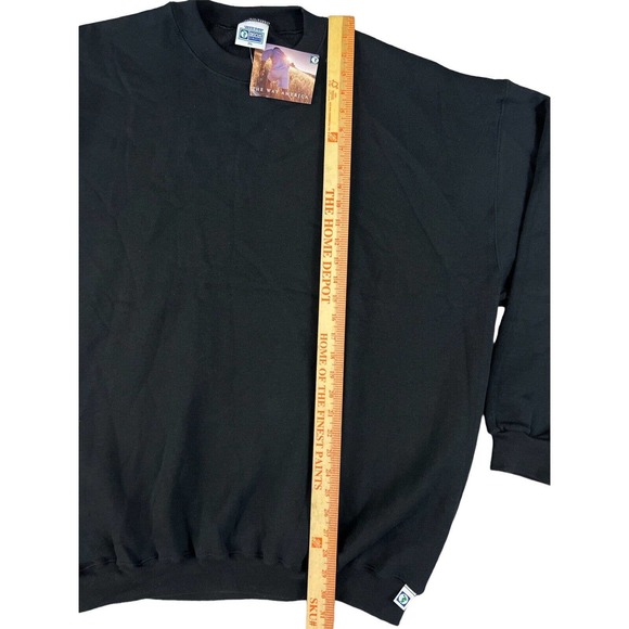 NWT Discus Athletic VTG Black‎ Long Sleeve Crewneck Size 2XL - Picture 6 of 7